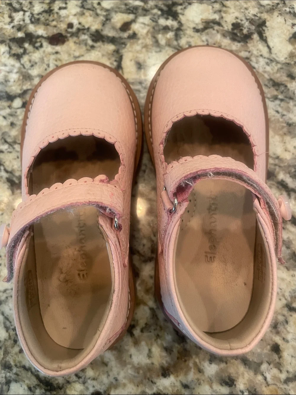 Elephantito Pale Pink Mary Jane Dress Shoes